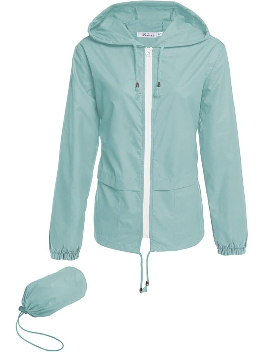 Women Rain Jacket Lightweight Waterproof Packable Raincoat with Hood